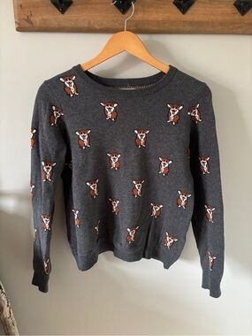 Dog Print Sweater with cute Corgi Pattern